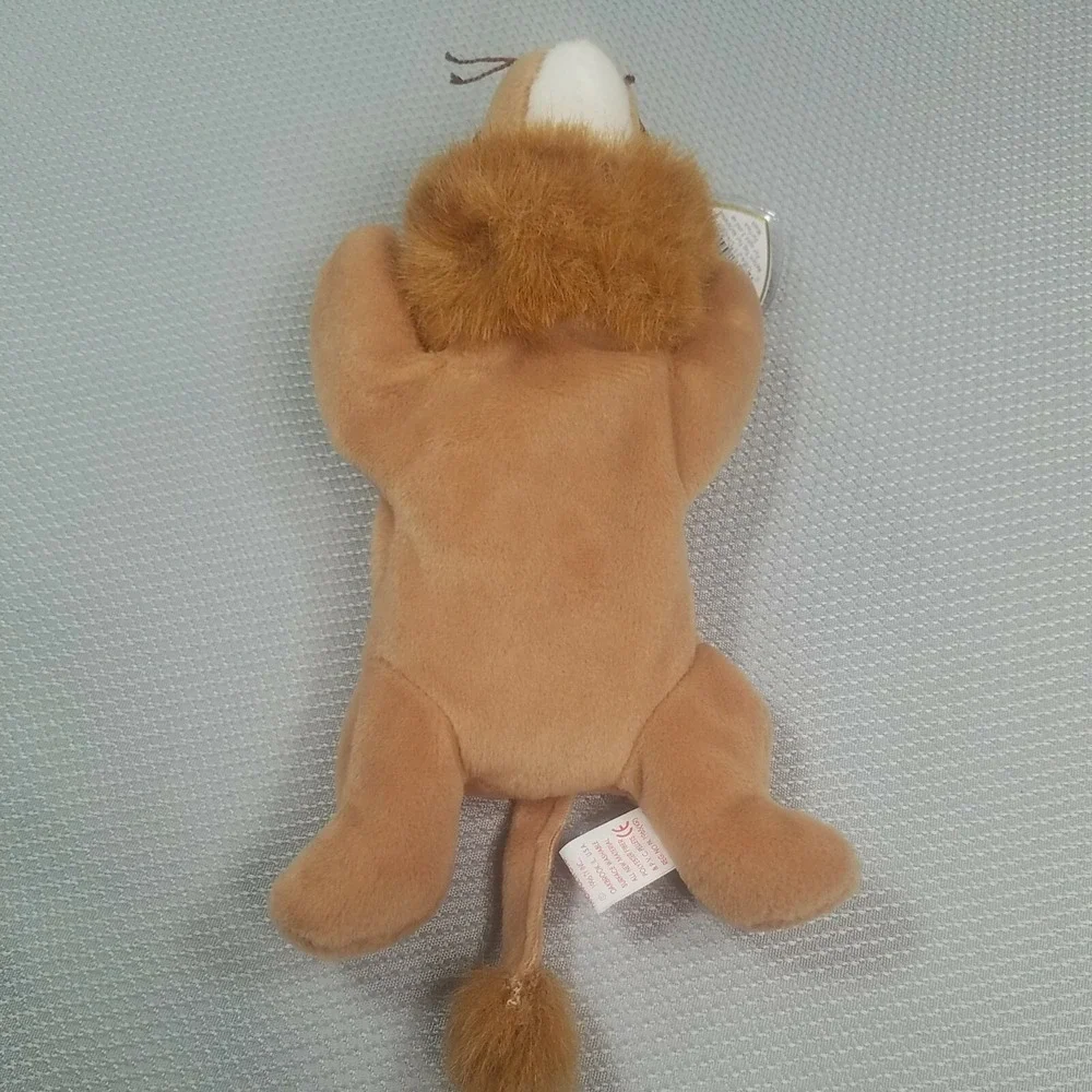 RARE Roary the Lion TY Beanie Baby 1996 Original With Errors And PVC Pellets‎